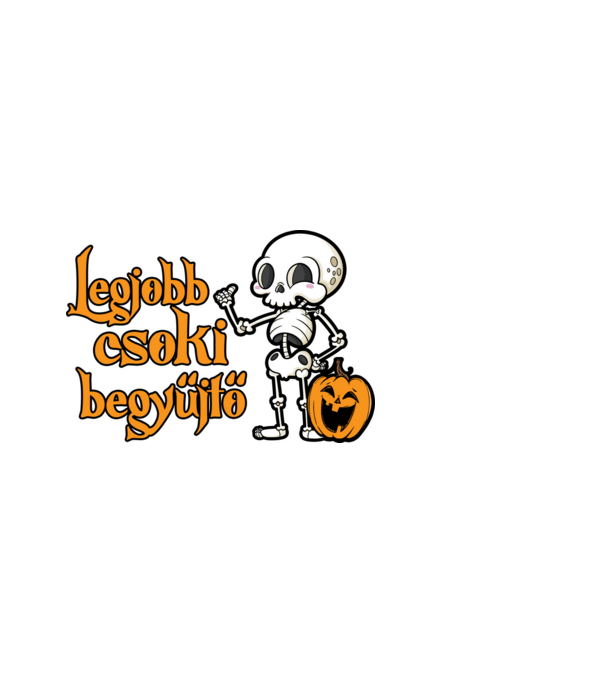 Legjobb csoki begyűjtő halloween pólóminta minta fekete pólón
