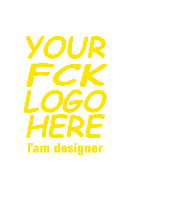 Your logo here minta fekete pólón