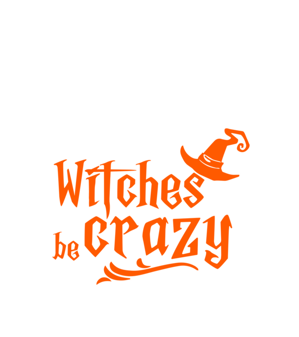 Witches be crazy - halloween minta fekete pólón