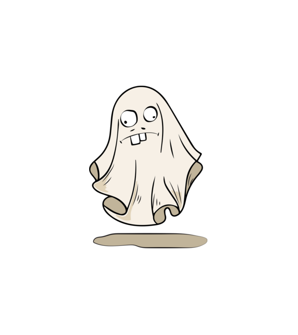 bolondos szellem halloween minta minta fehér pólón