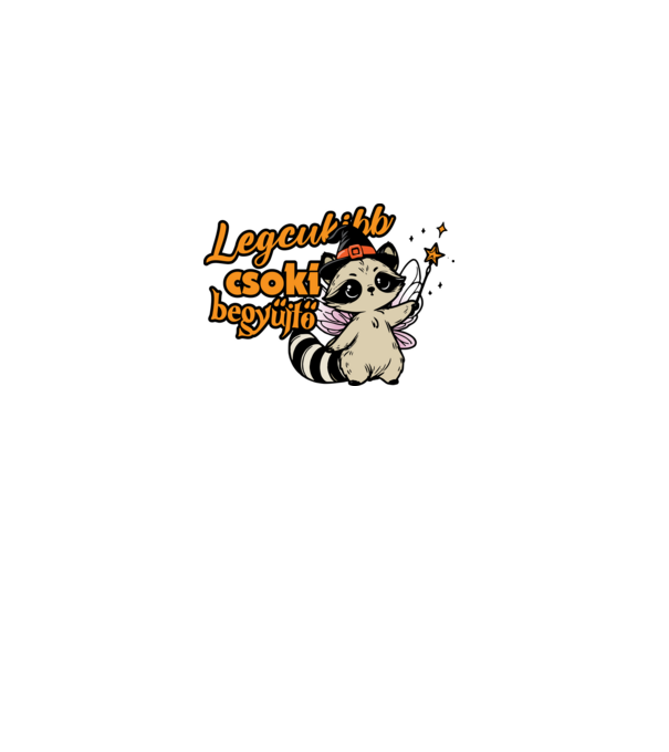 Legcukibb csokigyűjtő halloween pólóminta minta piros pólón