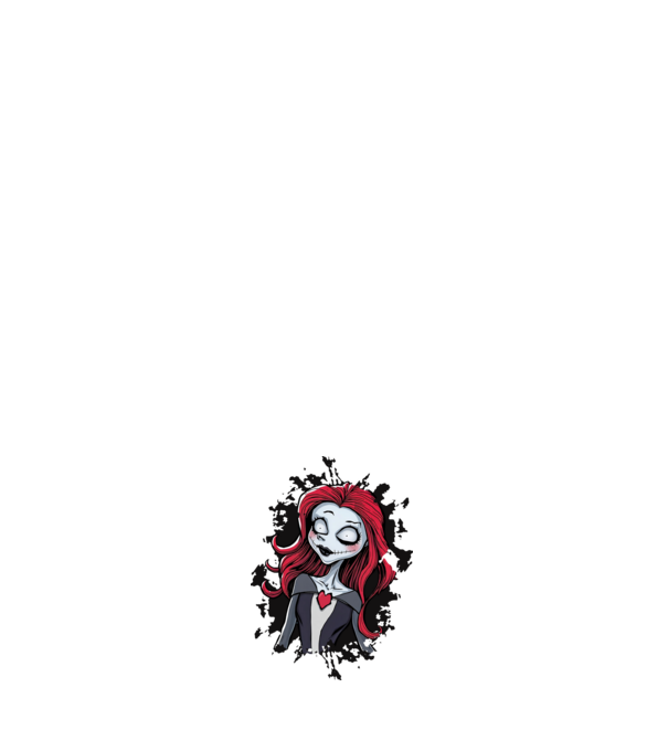 nightmare style girl minta világoskék pólón