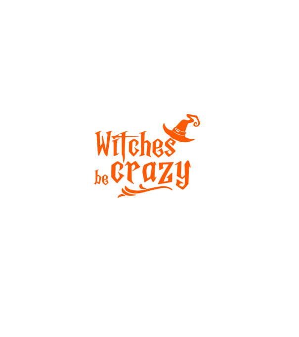 Witches be crazy - halloween minta farmerkék pólón