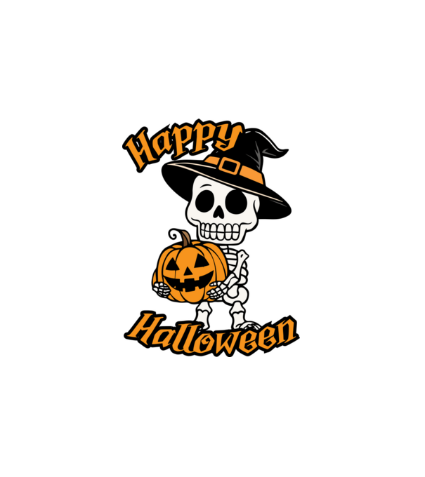 Happy Halloween - pólóminta minta fehér pólón