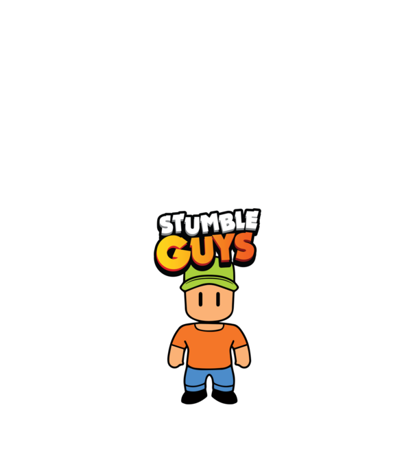 Stumble guys minta fekete pólón