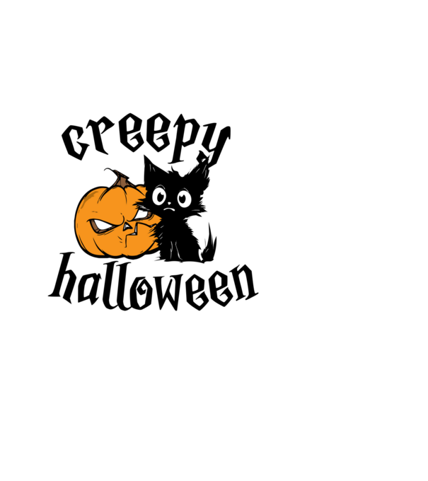 Rémisztő halloween minta fekete pólón