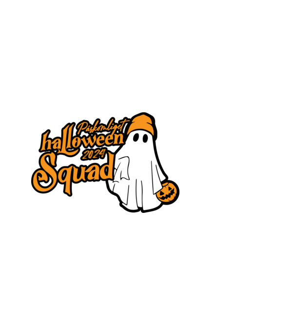 Páskomliget halloween Squad 001 minta fehér pólón