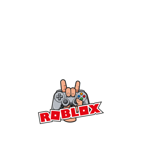 roblox és kontroller minta piros pólón