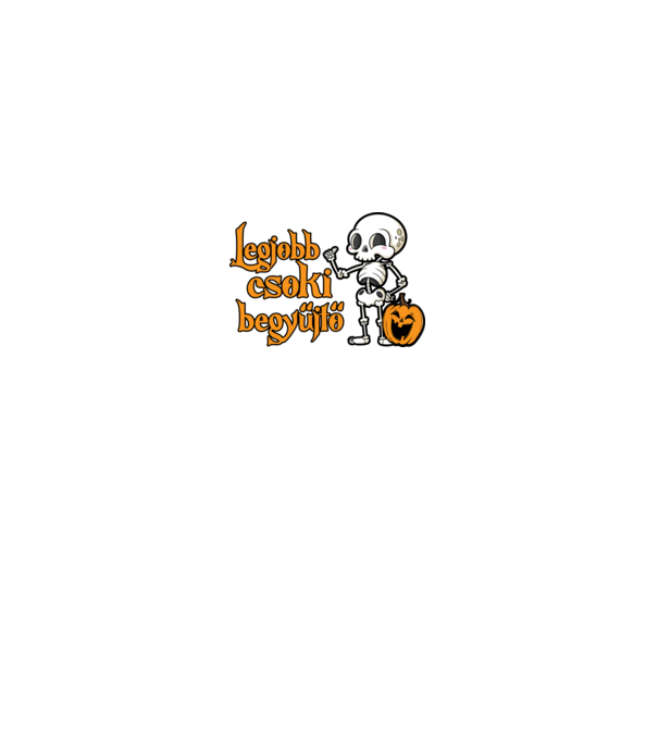 Legjobb csoki begyűjtő halloween pólóminta minta királykék pólón