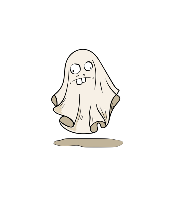 bolondos szellem halloween minta minta fehér pólón