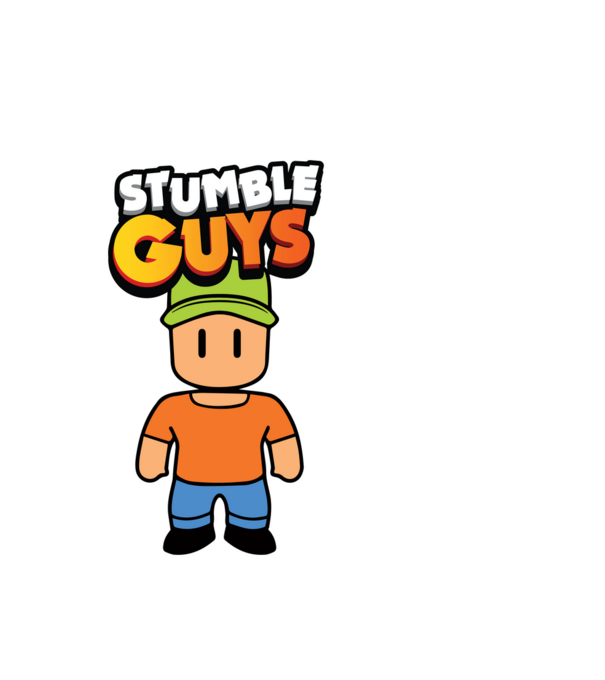 Stumble guys minta fehér pólón