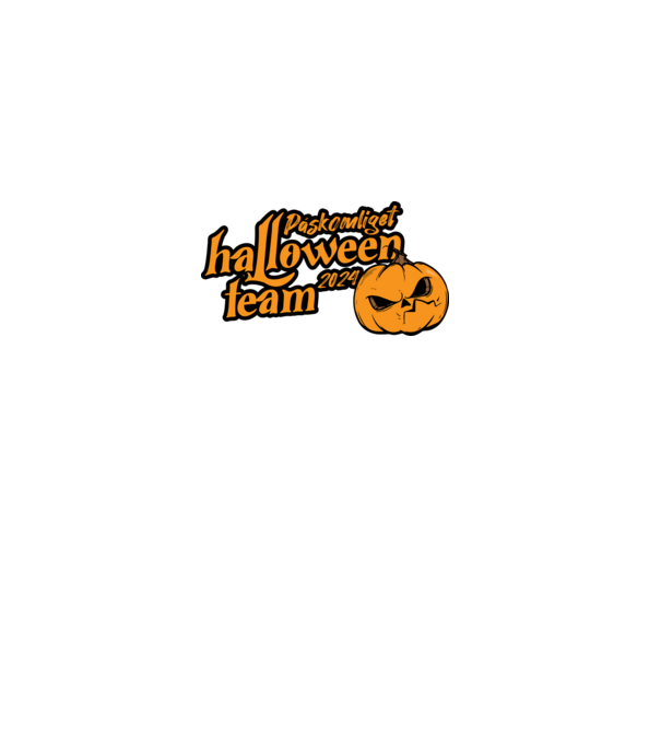 Páskomliget halloween team 002 minta piros pólón