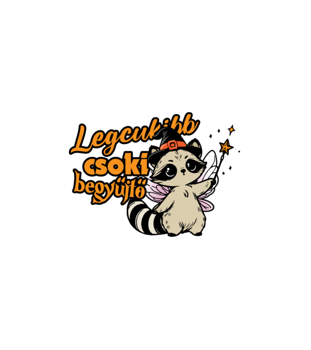 Legcukibb csokigyűjtő halloween pólóminta minta fehér pólón