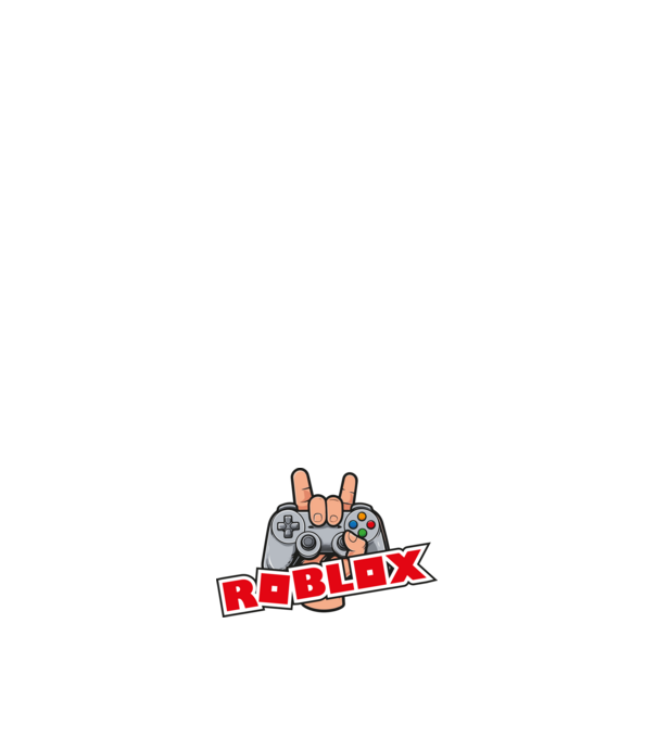 roblox és kontroller minta piros pólón