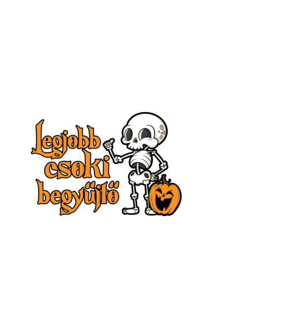 Legjobb csoki begyűjtő halloween pólóminta minta fekete pólón