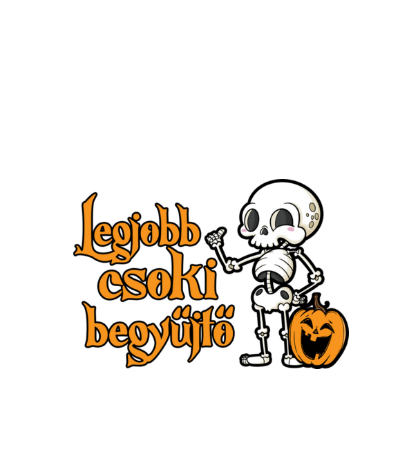 Legjobb csoki begyűjtő halloween pólóminta minta fekete pólón