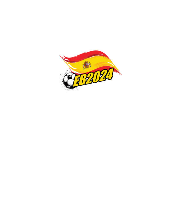 EB Spanyolország minta fekete pólón