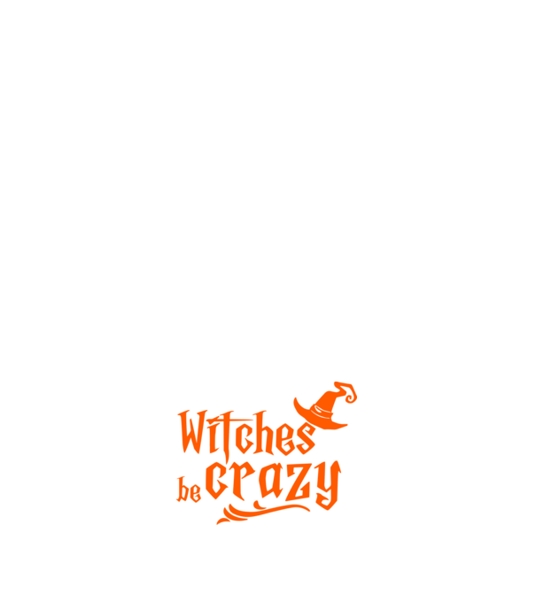 Witches be crazy - halloween minta fehér pólón