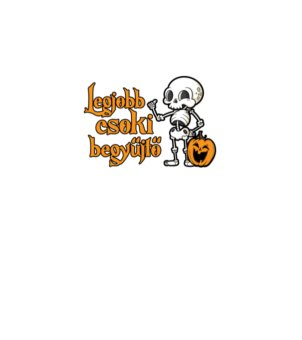 Legjobb csoki begyűjtő halloween pólóminta minta fekete pólón