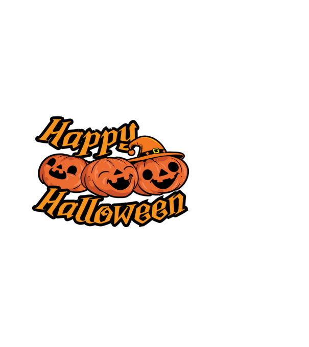 Happy Halloween - pólóminta minta fekete pólón
