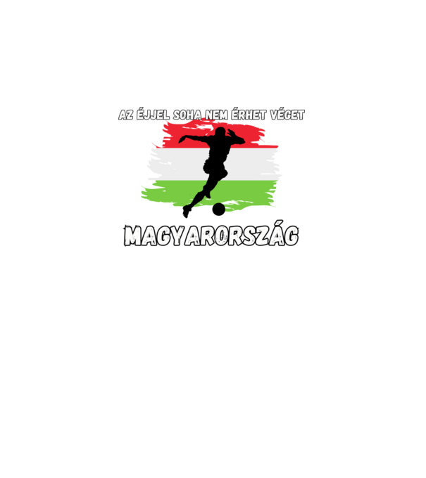 Az éjjel soha nem érhet véget minta fekete pólón