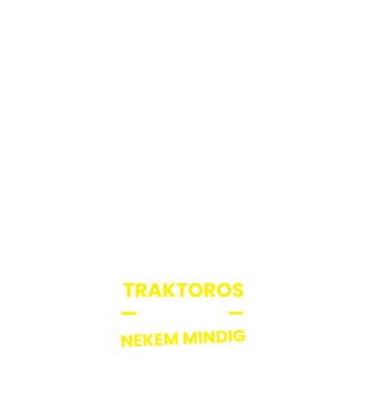 Traktoros vagyok mindig igazam van minta sötétkék pólón