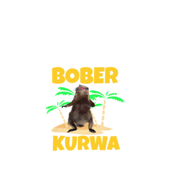 Bober minta fekete pólón