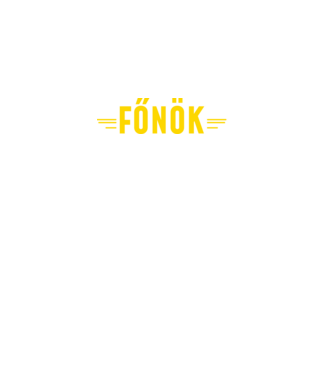 főnök minta fekete pólón