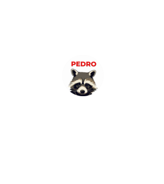 Pedro minta fekete pólón