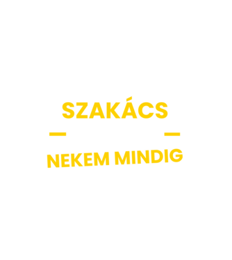 Szakács vagyok nekem mindig igazam van minta fehér pólón