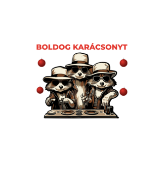 Pedro karácsony minta fehér pólón