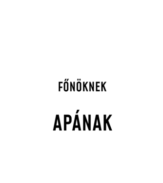 Náhányan Főnöknek  minta fekete pólón