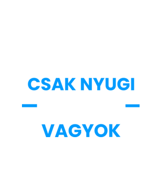 Csak nyugi pultos vagyok minta fehér pólón