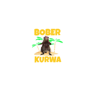 Bober minta fekete pólón