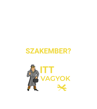 Szakember minta fekete pólón