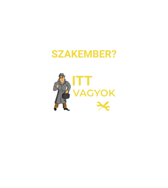 Szakember minta fekete pólón