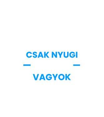 Csak nyugi pultos vagyok minta fekete pólón