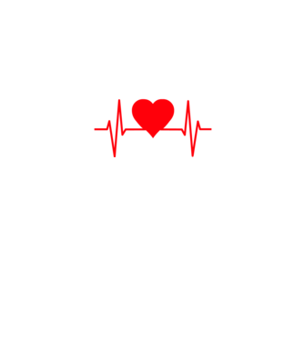 My Heart Beats minta piros pólón