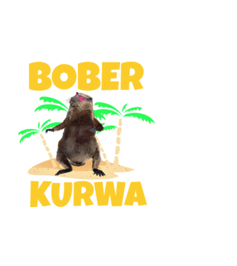 Bober minta fekete pólón