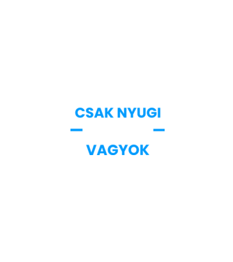 Csak nyugi pincér vagyok minta homokszín pólón