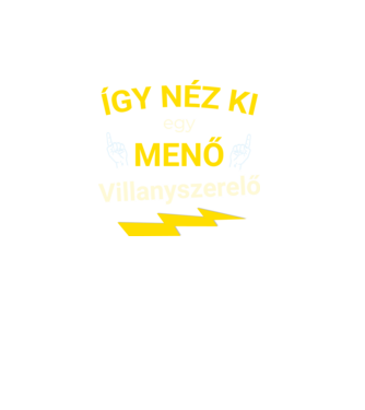 Menő Villanyszerelő minta türkiz pólón