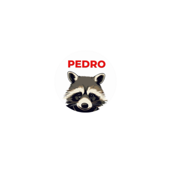 Pedro minta farmerkék pólón