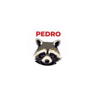 Pedro minta fekete pólón
