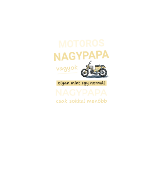 Motoros Nagypapa Vagyok minta fekete pólón