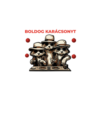 Pedro karácsony minta fehér pólón