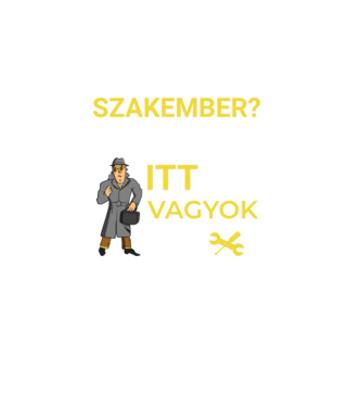 Szakember minta fekete pólón
