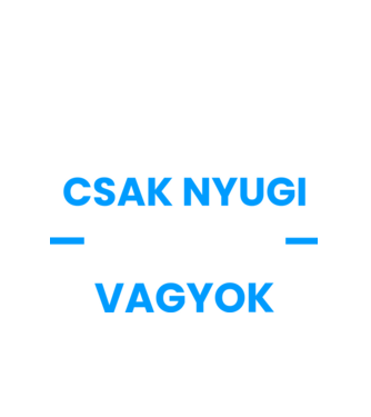 Csak nyugi szakács vagyok minta fehér pólón