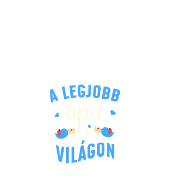 Legjobb apa a világon minta fekete pólón