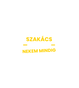 Szakács vagyok nekem mindig igazam van minta fekete pólón