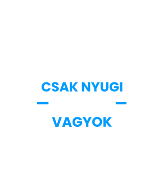 Csak nyugi pultos vagyok minta fekete pólón